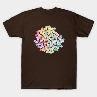 Confetti Plaids Party Rainbow T-Shirt